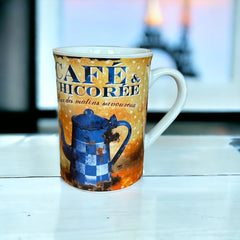 French Mug - Vintage Image Cafe Chicoree