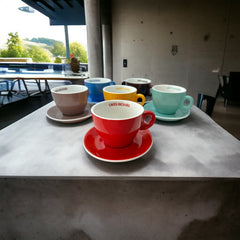French Cafés Richard Classic Cappuccino Cup & Saucer Set - 6 Colors