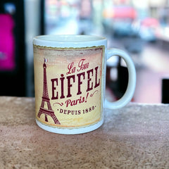 Paris Mug -  Vintage Eiffel Tower Image