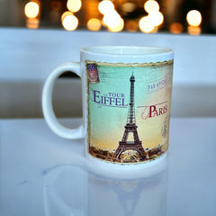 Paris Mug -  Vintage Eiffel Tower Image
