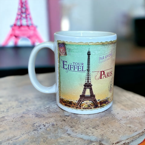 Paris Mug -  Vintage Eiffel Tower Image
