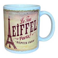 Paris Mug -  Vintage Eiffel Tower Image