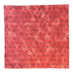 Provence cotton napkins featuring a rust orange background with red and yellow floral designs from Marat d’Avignon Tradition Collection, made of 100% cotton, measuring 18" x 18", with vibrant, fade-resistant prints. Made in France.