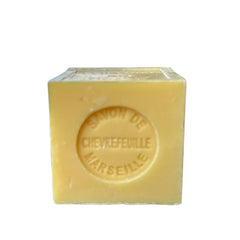 Mini Marseille soap with honeysuckle scent, crafted in France using traditional craftsmanship, 3.5 oz natural and biodegradable soap bar for sensitive skin.