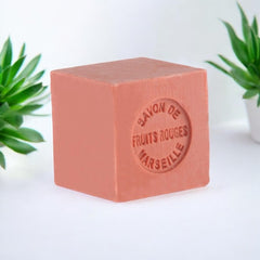 French soap - Mini Marseille Soap - Red Berries