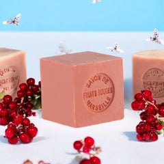 French soap - Mini Marseille Soap - Red Berries