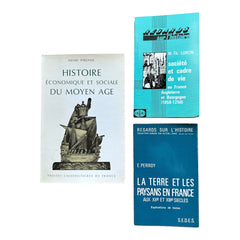 Le Moyen Âge: Société, Économie & Cadre de Vie — 3-Volume Scholarly Bundle