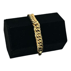 Vintage Napier 1980s Gold Plated Curb Link Chain Bracelet | 1986 "Tailored Collection" | Collectible Classic Jewelry