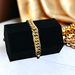 Vintage Napier 1980s Gold Plated Curb Link Chain Bracelet | 1986 "Tailored Collection" | Collectible Classic Jewelry