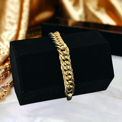 Vintage Napier 1980s Gold Plated Curb Link Chain Bracelet | 1986 "Tailored Collection" | Collectible Classic Jewelry