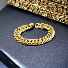 Vintage Napier 1980s Gold Plated Curb Link Chain Bracelet | 1986 "Tailored Collection" | Collectible Classic Jewelry
