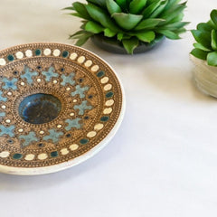 Rare Vintage French Studio Pottery Small Dish by Paul Dordet - Orientalist Style, 1950s-1960s | Collectible French Pottery | Gift Idea