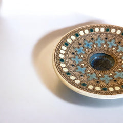 Rare Vintage French Studio Pottery Small Dish by Paul Dordet - Orientalist Style, 1950s-1960s | Collectible French Pottery | Gift Idea