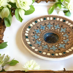 Rare Vintage French Studio Pottery Small Dish by Paul Dordet - Orientalist Style, 1950s-1960s | Collectible French Pottery | Gift Idea