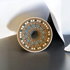 Rare Vintage French Studio Pottery Small Dish by Paul Dordet - Orientalist Style, 1950s-1960s | Collectible French Pottery | Gift Idea