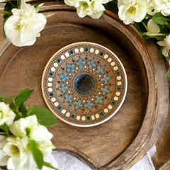 Rare Vintage French Studio Pottery Small Dish by Paul Dordet - Orientalist Style, 1950s-1960s | Collectible French Pottery | Gift Idea