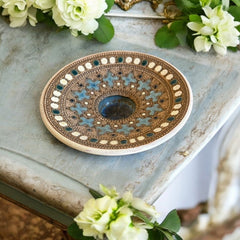 Rare Vintage French Studio Pottery Small Dish by Paul Dordet - Orientalist Style, 1950s-1960s | Collectible French Pottery | Gift Idea