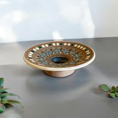 Rare Vintage French Studio Pottery Small Dish by Paul Dordet - Orientalist Style, 1950s-1960s | Collectible French Pottery | Gift Idea