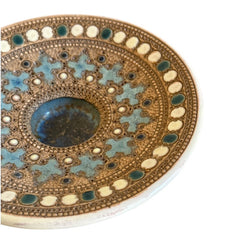 Rare Vintage French Studio Pottery Small Dish by Paul Dordet - Orientalist Style, 1950s-1960s | Collectible French Pottery | Gift Idea