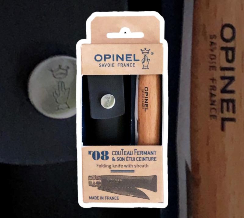 Number 8 Folding Knife & Sheath Gift Box - Opinel