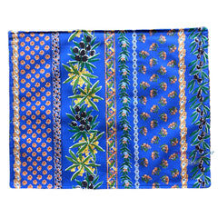 Provence Placemat - Olive Mimosa Blue - Coated Cotton
