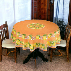 Provence Round Tablecloth - Lemons Orange 