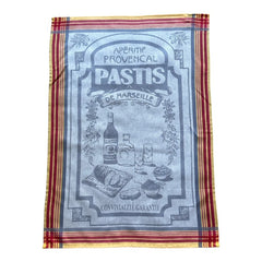 Provence Tea Towel - Pastis de Marseille - French Cotton Kitchen Decor