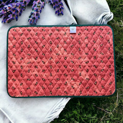 Provence Quilted Placemat - Tradition Rust Orange