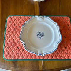 Provence Quilted Placemat - Tradition Rust Orange
