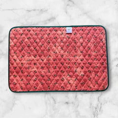 Provence Quilted Placemat - Tradition Rust Orange