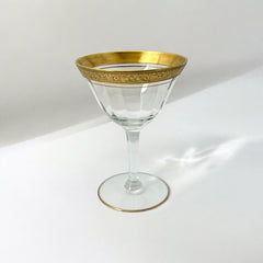 Vintage Tiffin Franciscan Minton Optic Coupes/Sherbet Glasses Set of 4