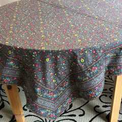Provence Tablecloth - Square - Valdrome - Fleurs des Champs Gray