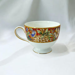 Vintage Wedgwood Augustus Leigh Shape Bone China Footed Cup Set of 2