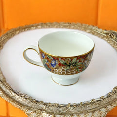 Vintage Wedgwood Augustus Leigh Shape Bone China Footed Cup Set of 2
