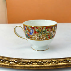 Vintage Wedgwood Augustus Leigh Shape Bone China Footed Cup Set of 2