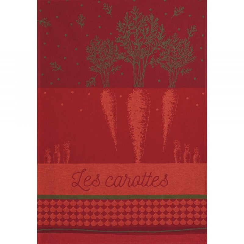French Tea Towel - Les Carottes - Coucke