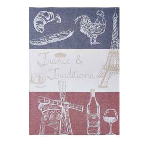 French  Tea Towel - France & Traditions - Coucke
