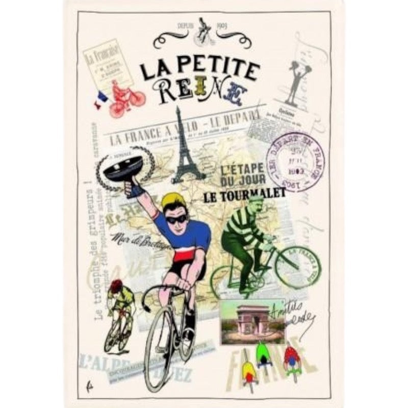 French Image Tea Towel - La Petite Reine - Torchons et Bouchons