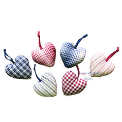 Decorative Hearts - Plaid and Stripes