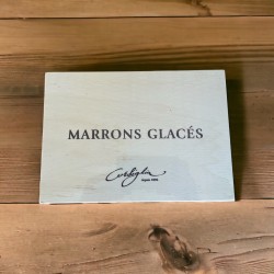 Marrons Glaces in Wooden Box by Corsigilia - 8 Piece (160 gram