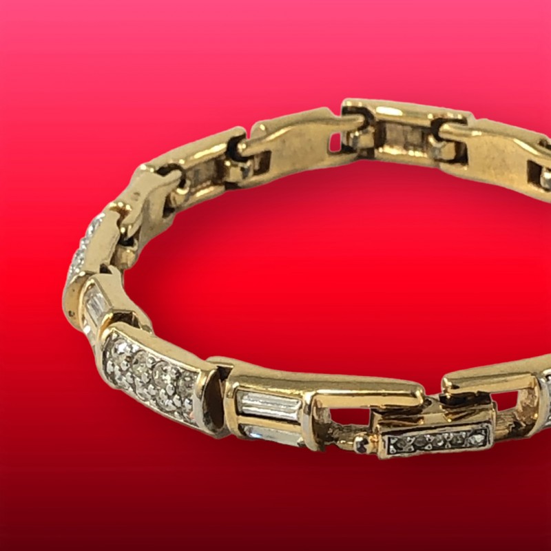 Darling Vintage Swarovski Bracelet and Ring Set - Ruby Lane