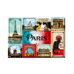 Set of 9 magnets - Vintage Paris<br>