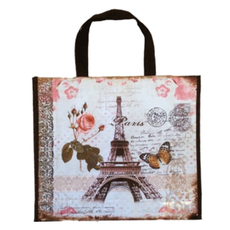 PARISIAN Tote Bag Champs Elysees Notre Dame Eiffel Tower 