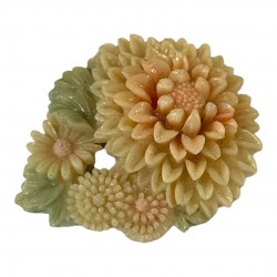 Vintage 1940s Delicate Japan Celluloid Floral Cluster Dress Clip