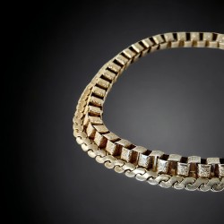Vintage Unique Double Book Chain Serpentine Choker Necklace