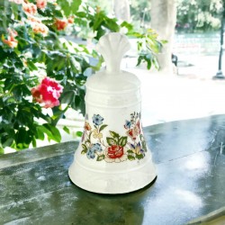 Vintage Ainsley Cottage Garden Design Collectible Bell for Danbury Mint -
