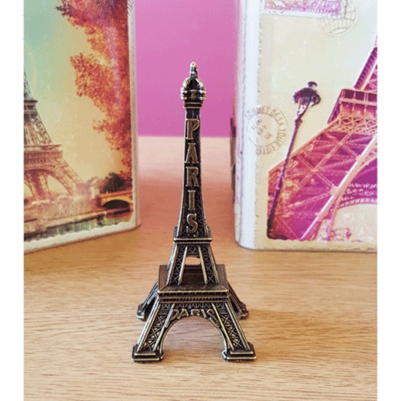 Metal Eiffel Tower Keychains | Return Gifts (Size 5cm) (set of 4) (Bronze)