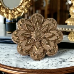 Antique French 19th Century Rose Gold Plated Floral Brooch