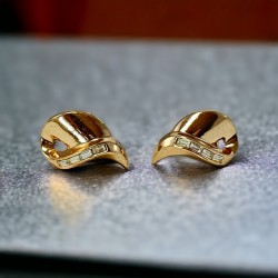 Vintage Trifari Alfred Philippe Clear Baguette Rhinestone Clip-on Earrings 1954 | Jewelry Lover Gift