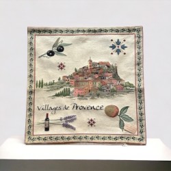 Tapestry Pillow Cover - Provence Village - Rolande du Dreuilh Creations
